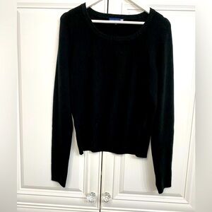 Studio London Women’s Size Large Black Knit Crew Neck Sweater Long Sleeve